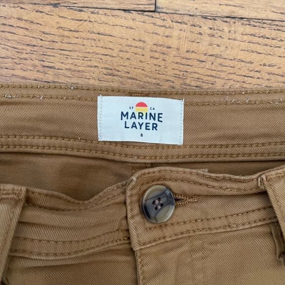 Marine Layer Bridget Wide Leg Crop Pant Copper/BrownSize 8 - Picture 3 of 9